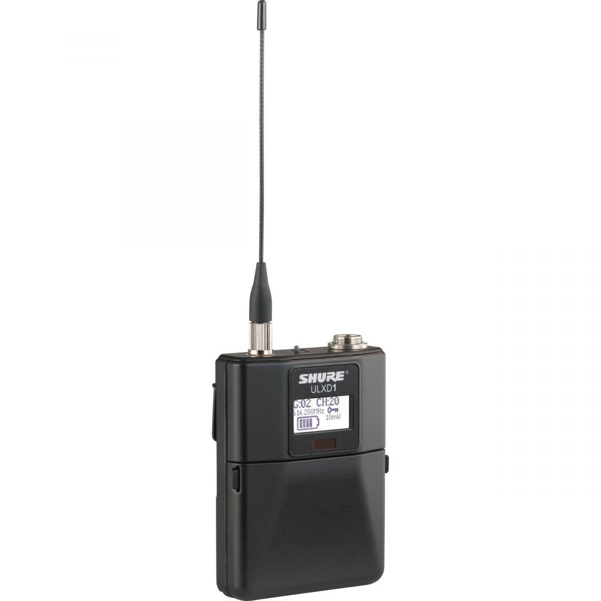 Shure ULXD1 Wireless Bodypack Transmitter hire | Kudos AV
