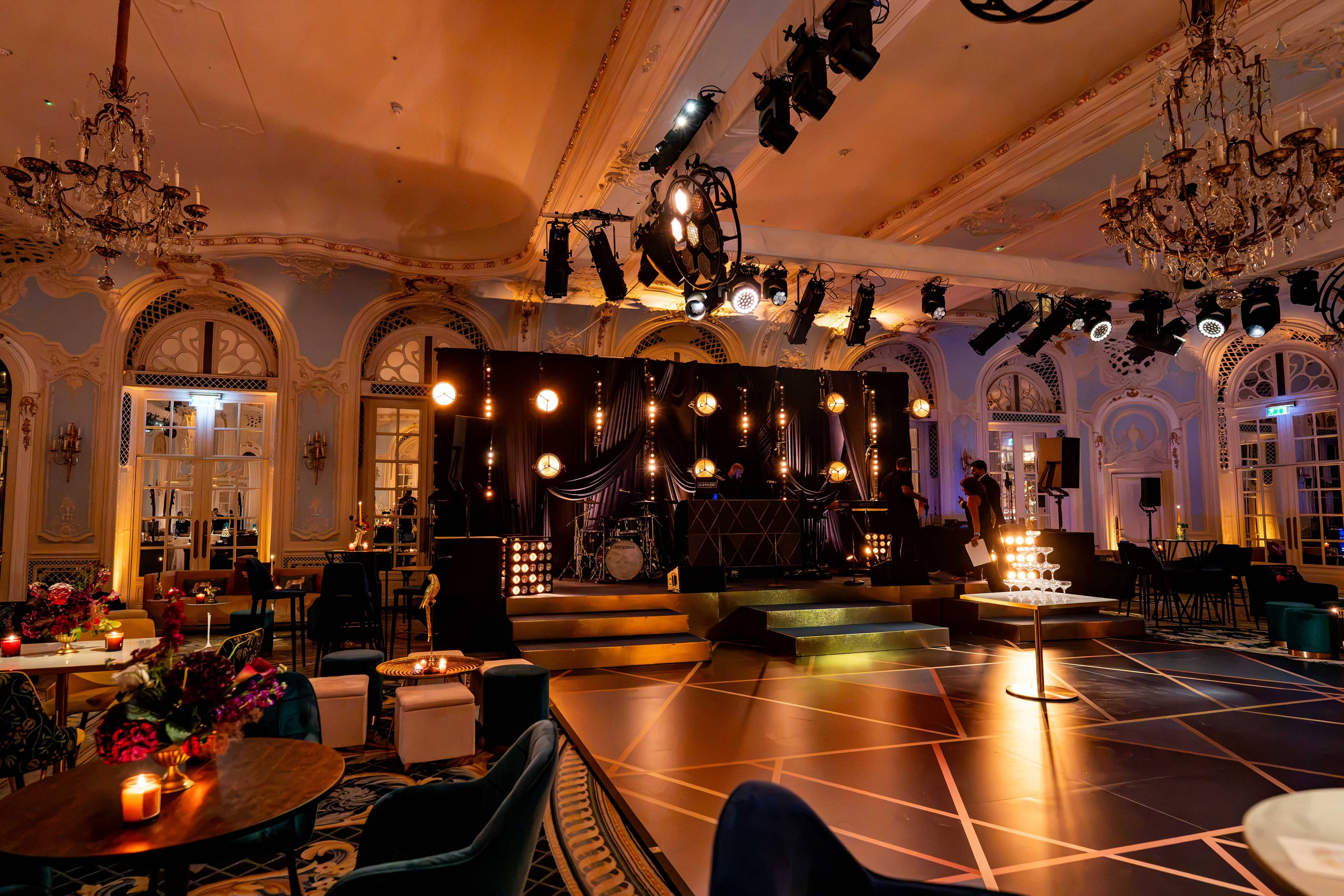 Members Club Wedding at The Savoy London, event production by Kudos AV