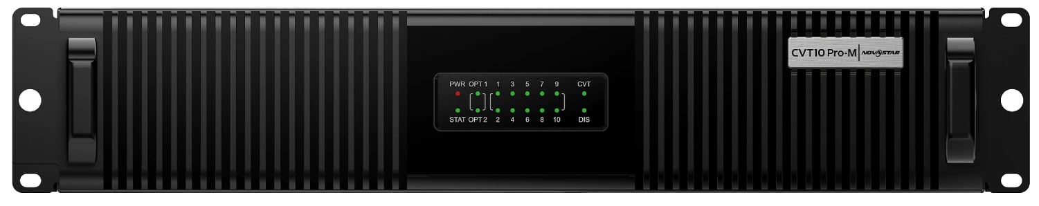 NovaStar CVT10 Pro-M multimode fibre converter front panel