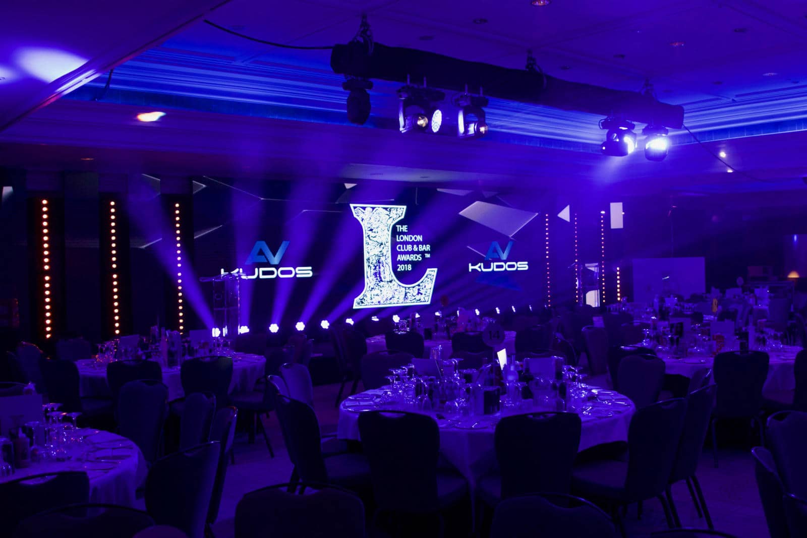 The London Club & Bar Awards, Kudos AV event production, photo 1