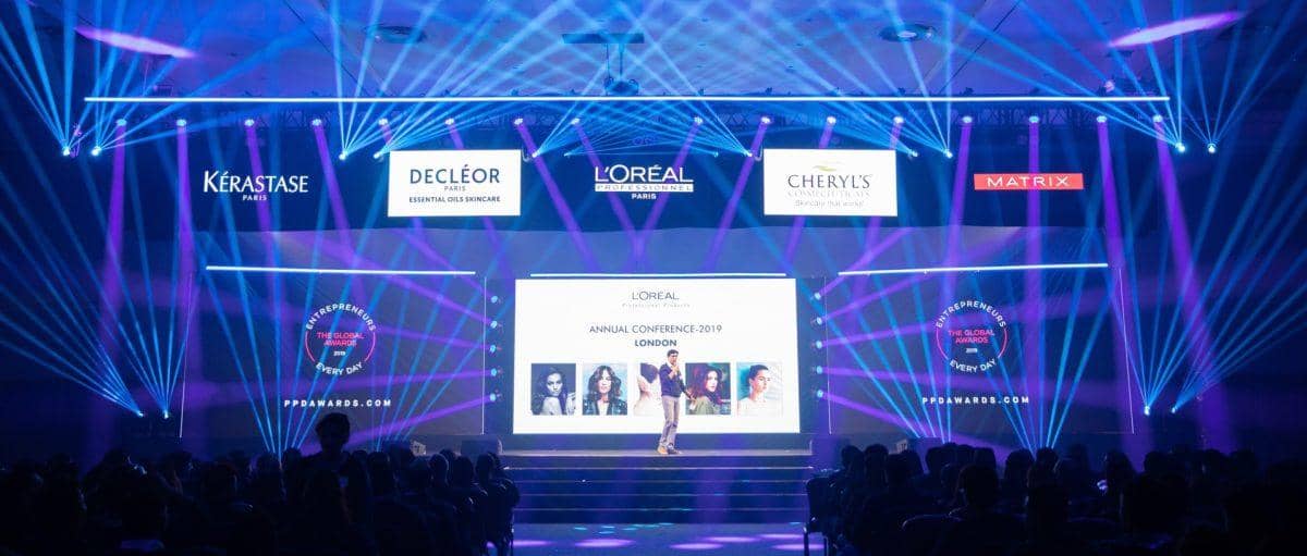 L'Oréal Professional, event production by Kudos AV