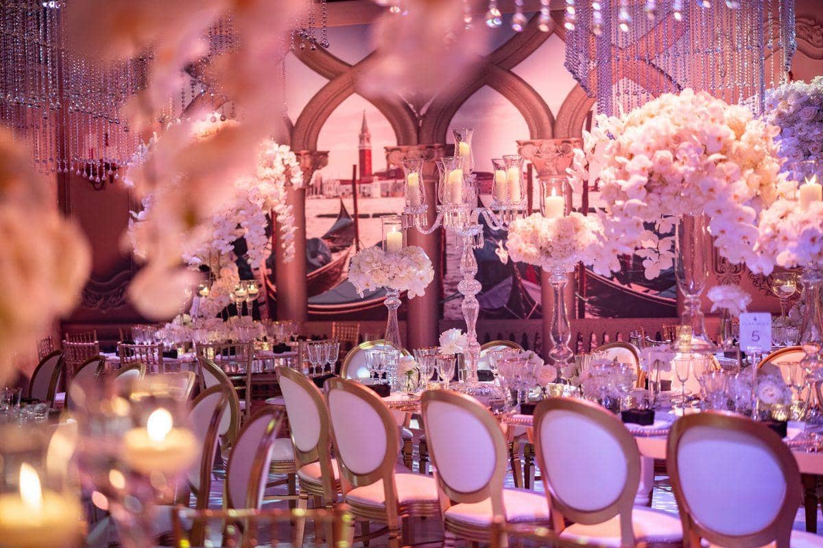 Italian Palazzo Wedding at Claridge's, event production by Kudos AV