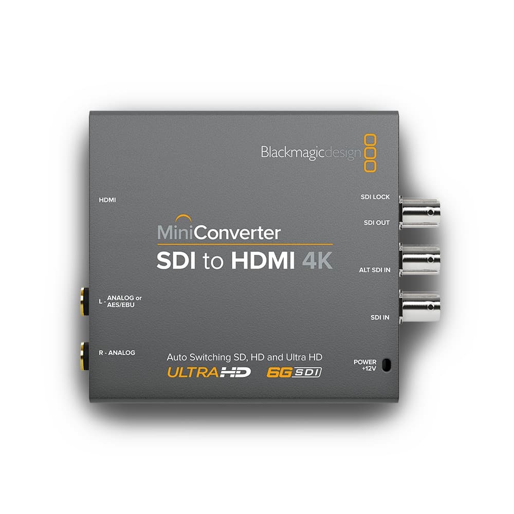 Blackmagic Mini Converter Quad SDI to HDMI 4K hire | Kudos AV