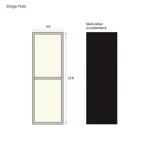 Stage Flat 12ft x 4ft hire | Kudos AV