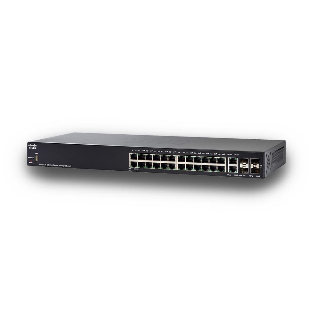 Cisco SG350 28 Port Managed Switch hire | Kudos AV