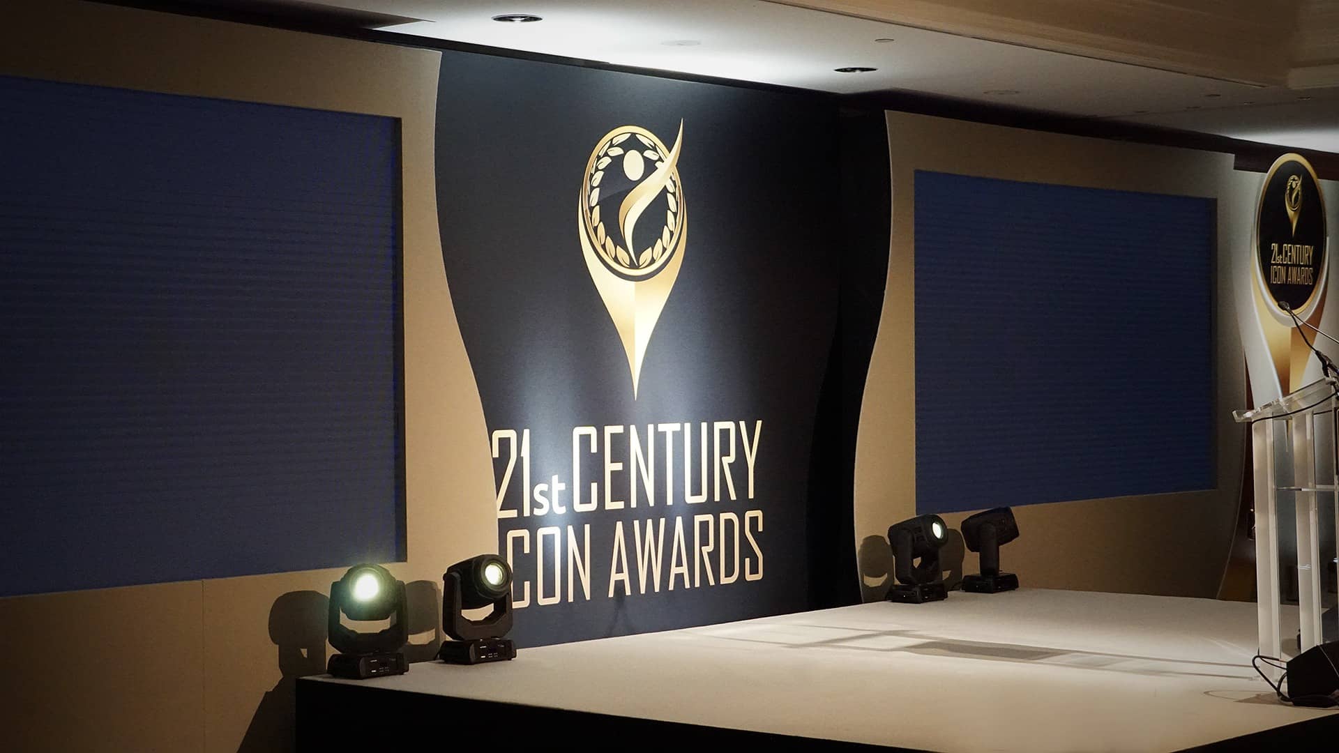 21st Century Icon Awards at InterContinental London Park Lane, event production by Kudos AV