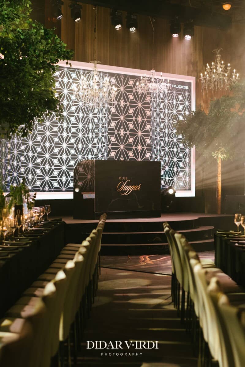 Luxury wedding production at The Londoner, Kudos AV event production, photo 1