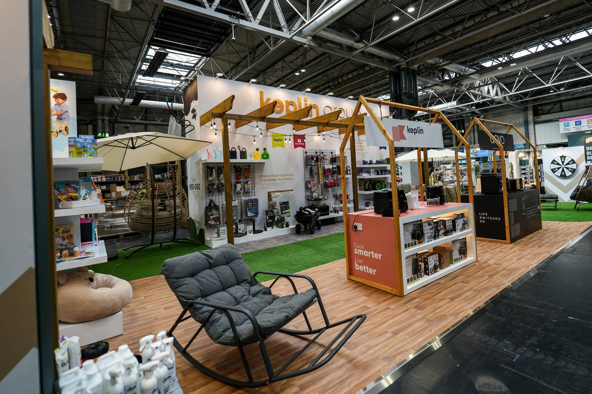 Keplin Group exhibition stand at Glee Birmingham, designed and built by Kudos AV