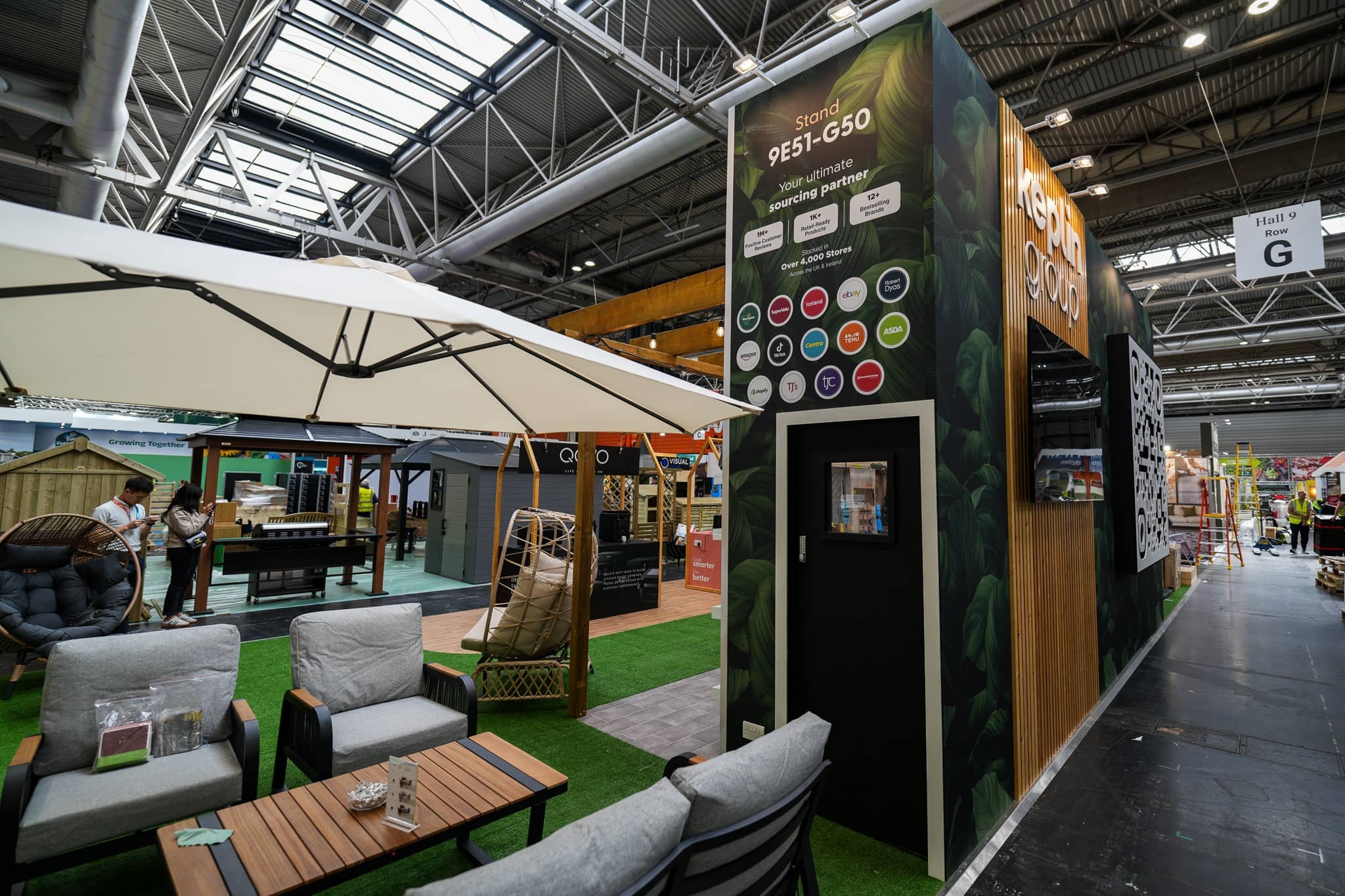 Keplin Group exhibition stand at Glee Birmingham, designed and built by Kudos AV