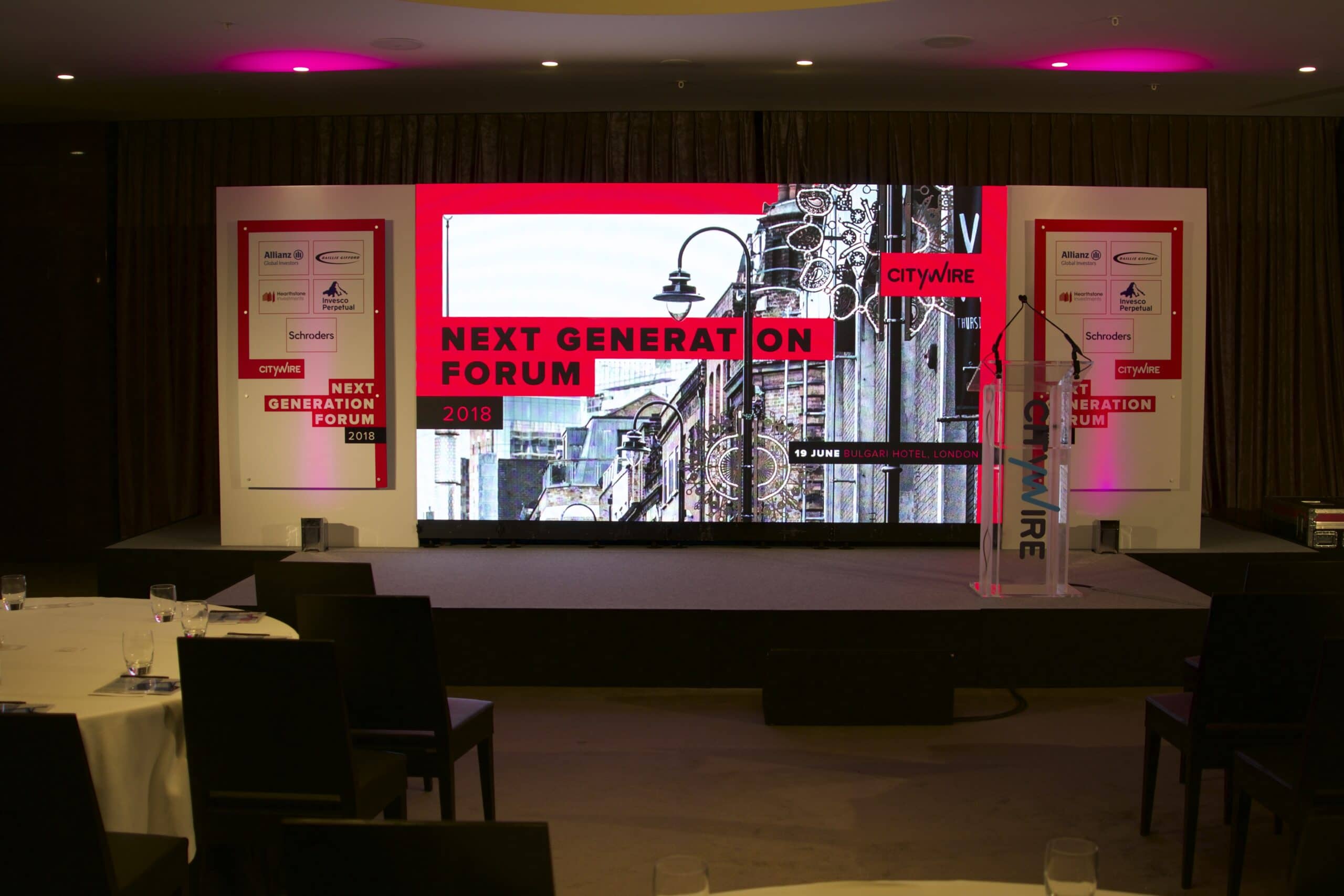 Citywire conference AV production by Kudos AV 6