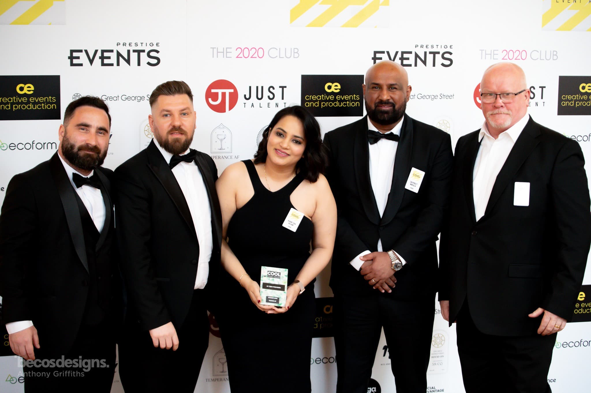 Kudos AV team at the Cool Event Awards ceremony