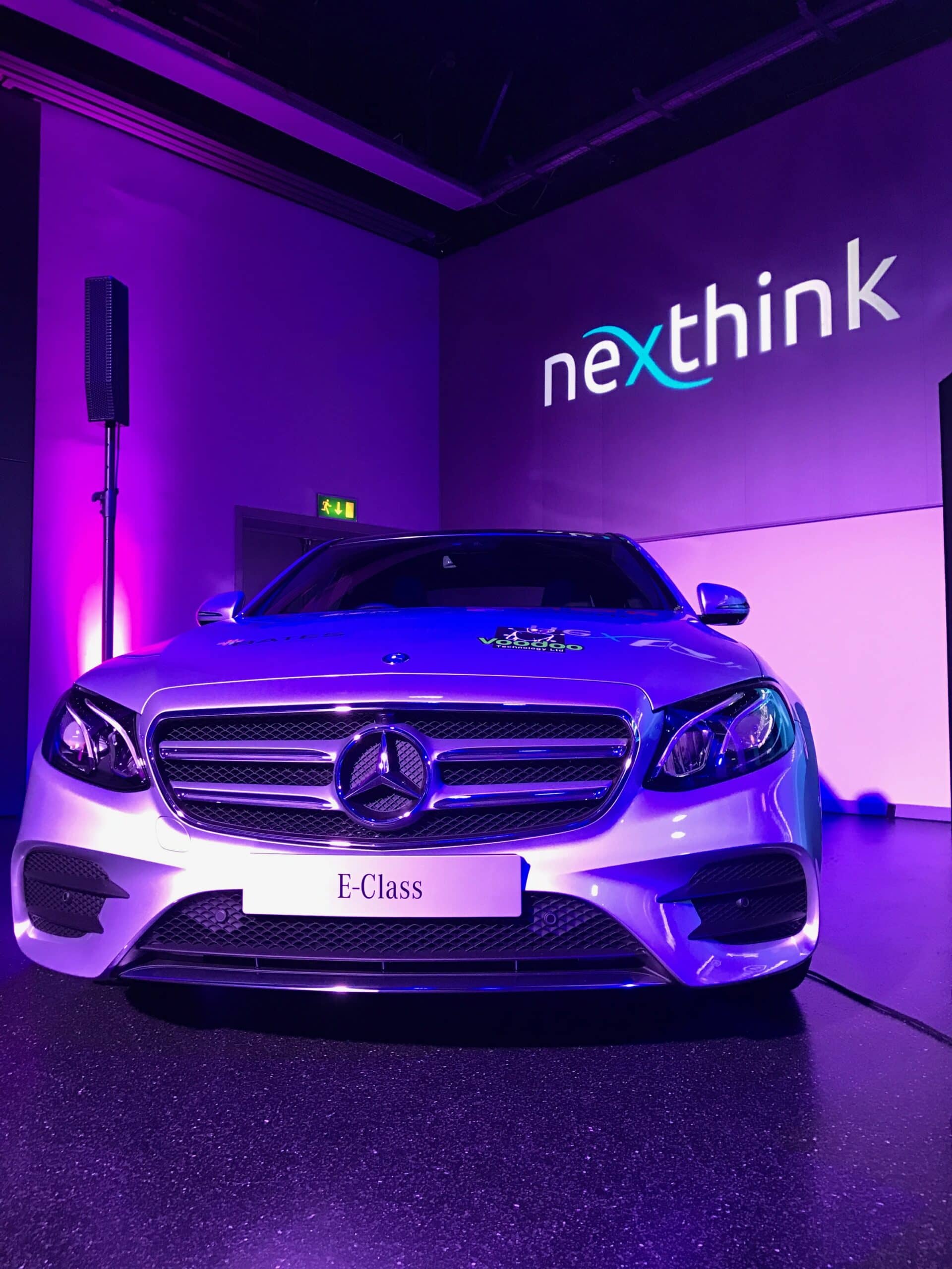 Nexthink: Full technical production for Nexthink's corporate conference in London, stage, LED, lighting and live event management for a polished professional audience., Kudos AV event production, photo 1