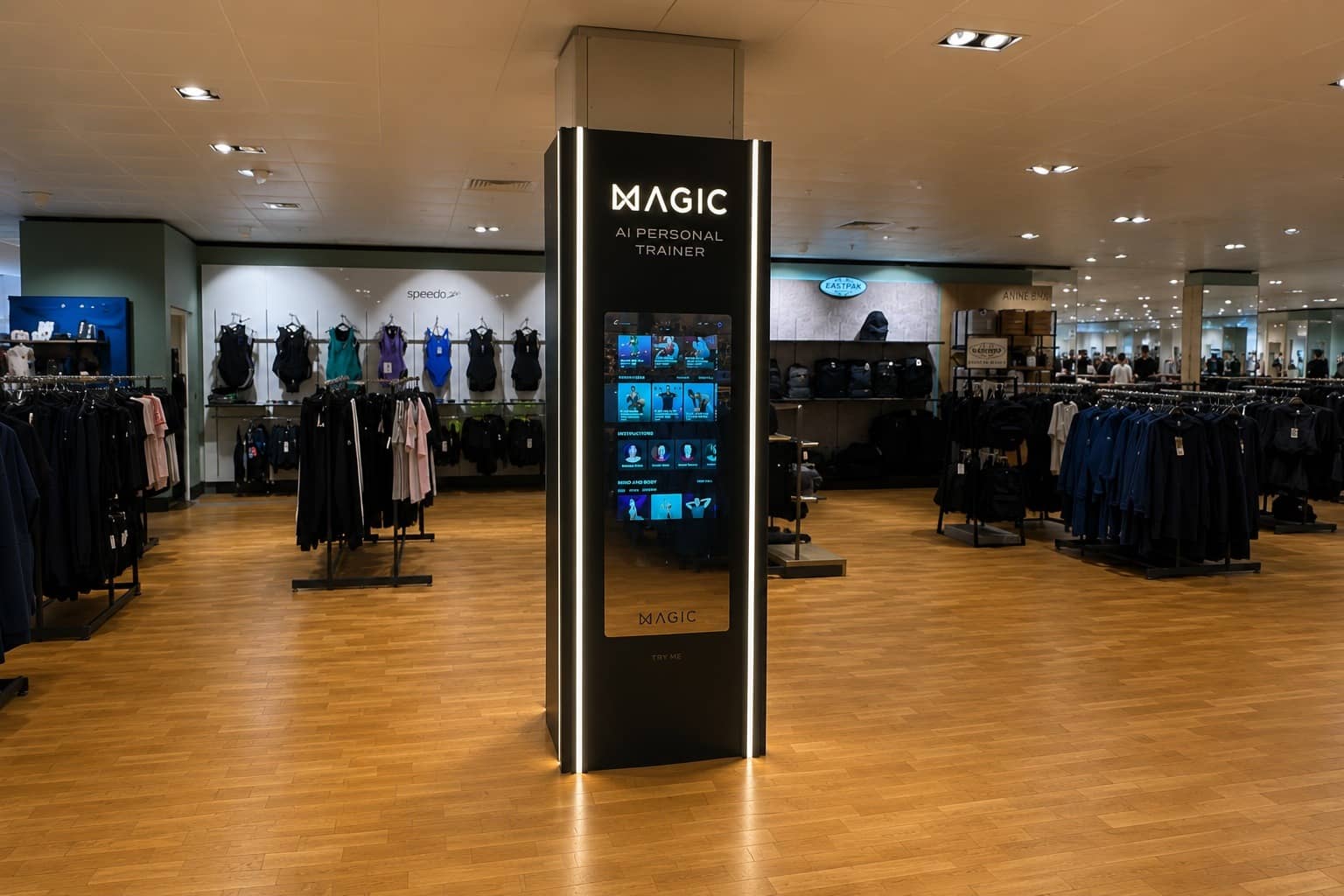 MAGIC AI Personal Trainer: John Lewis Store Activation, event production by Kudos AV