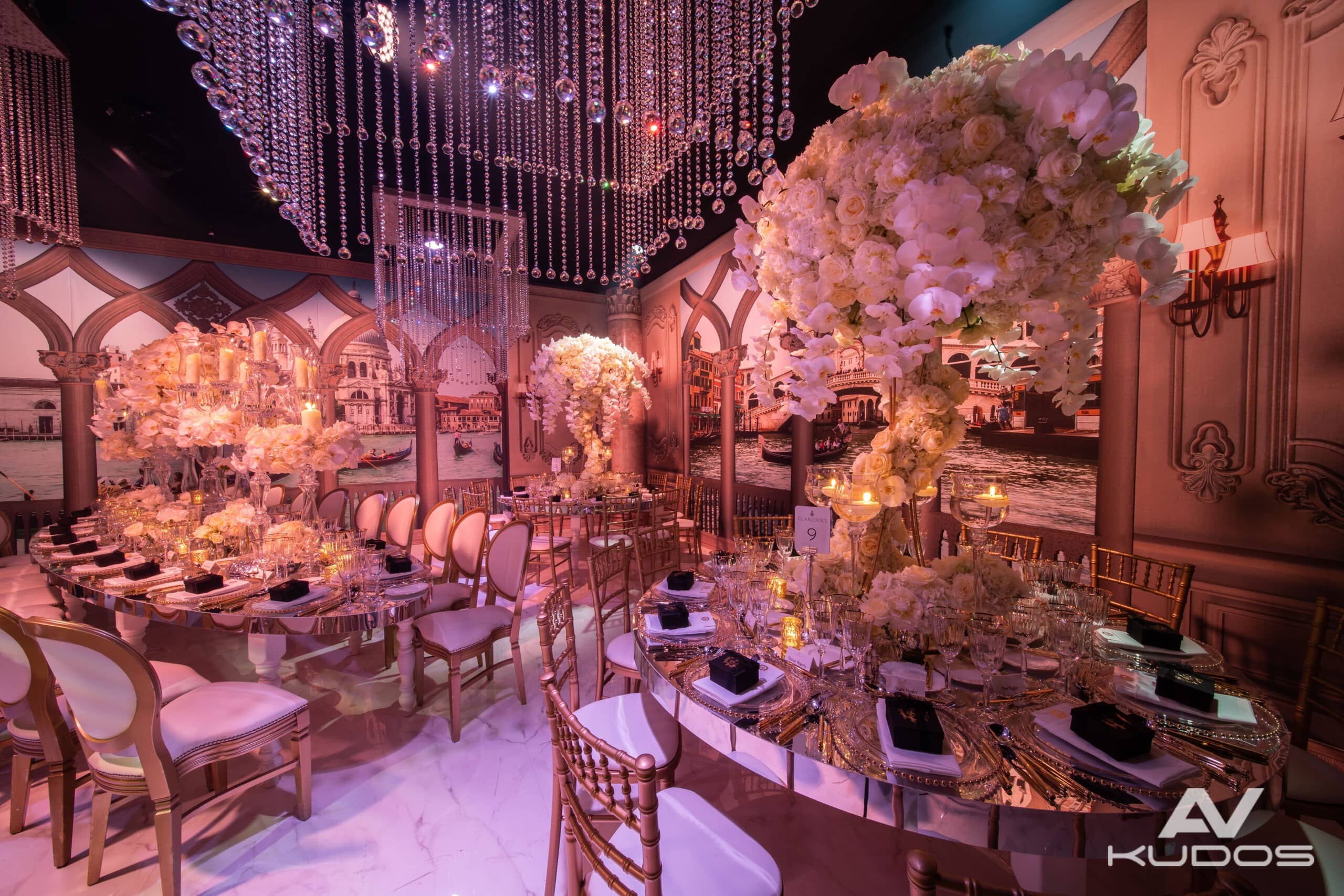 Wedding at Claridge's London, AV production by Kudos AV
