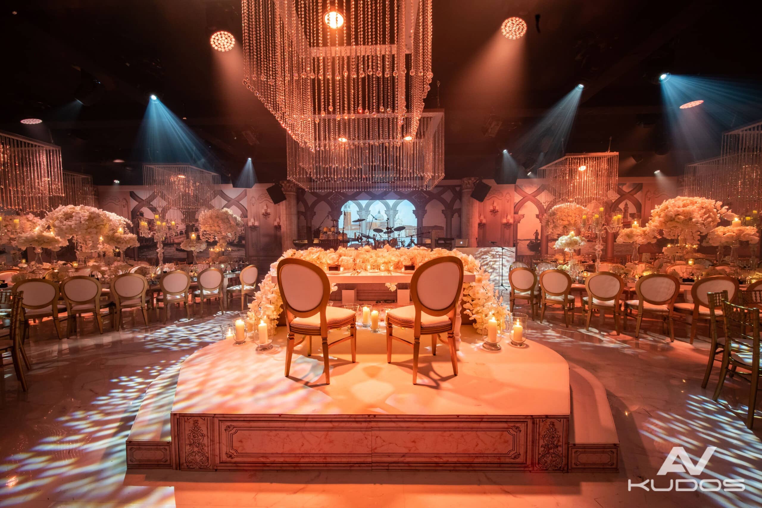 Wedding at Claridge's London, AV production by Kudos AV