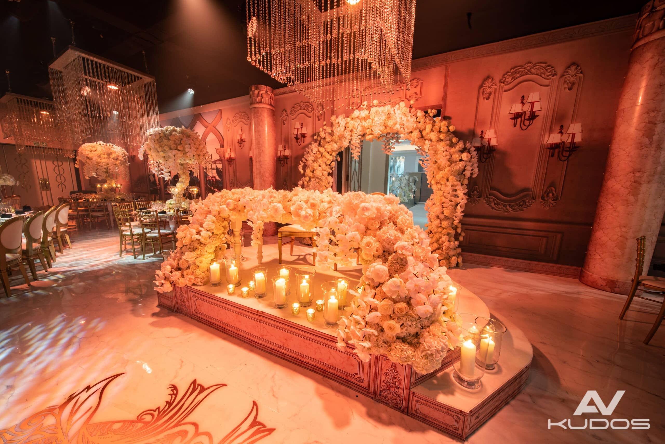 Wedding at Claridge's London, AV production by Kudos AV