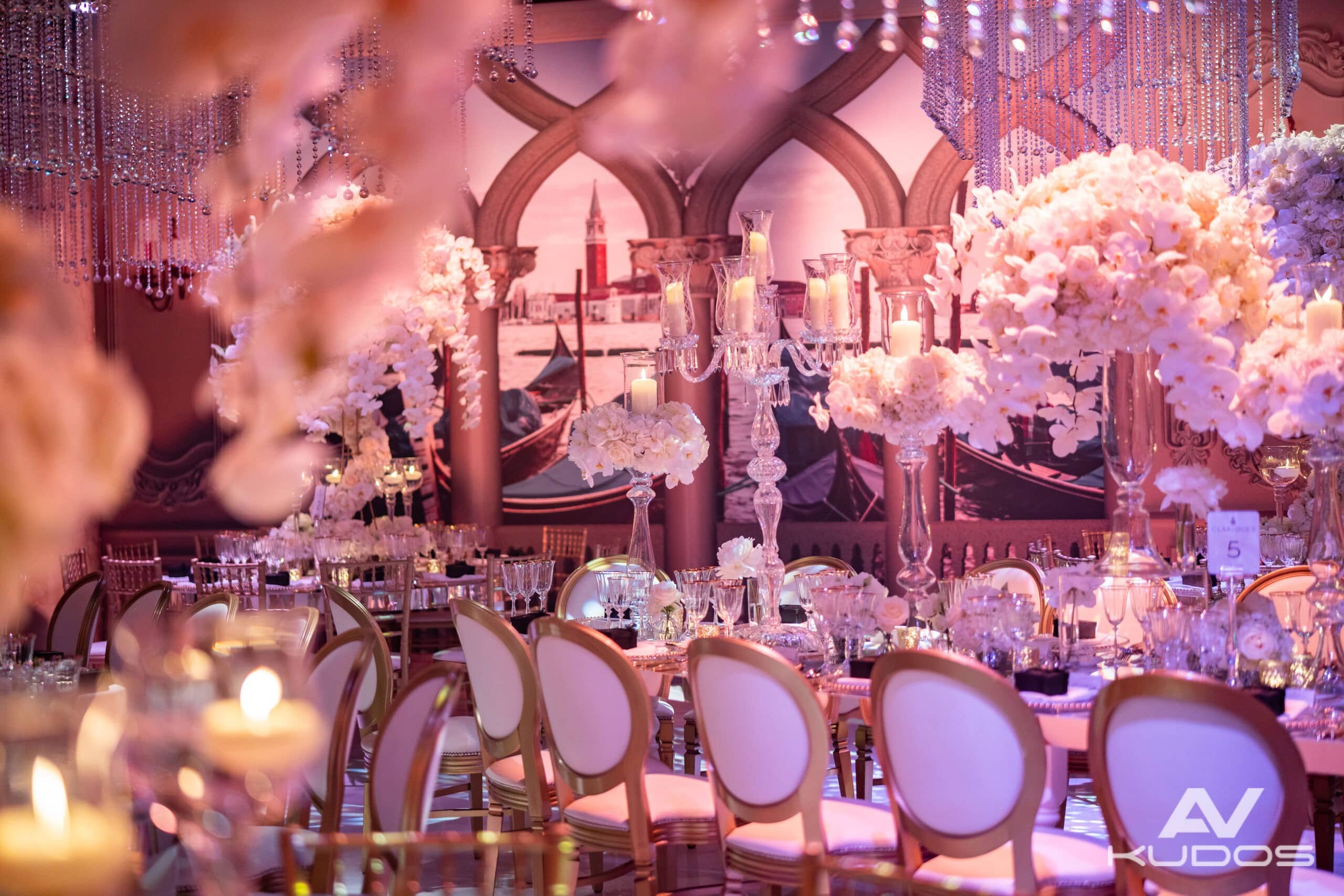Wedding at Claridge's London, AV production by Kudos AV