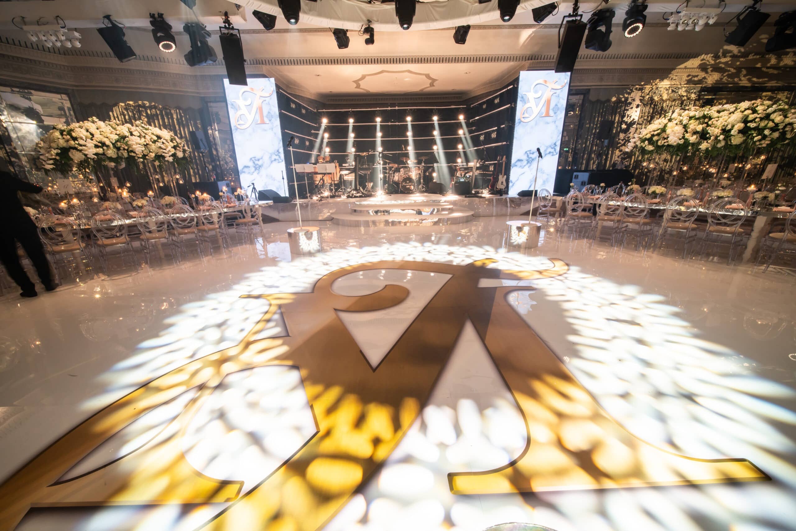 Wedding at The Dorchester London, AV production by Kudos AV