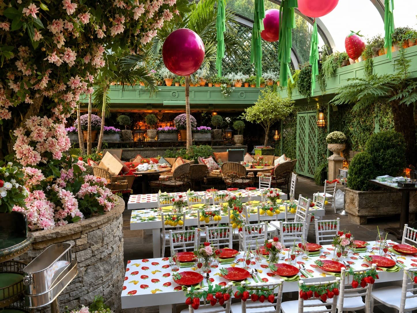 A Strawberry Garden Birthday at Annabel's, Kudos AV event production, photo 3