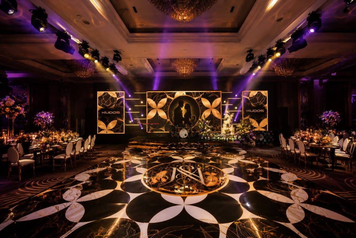 A Black Tie Celebration at the London Hilton on Park Lane, event production by Kudos AV