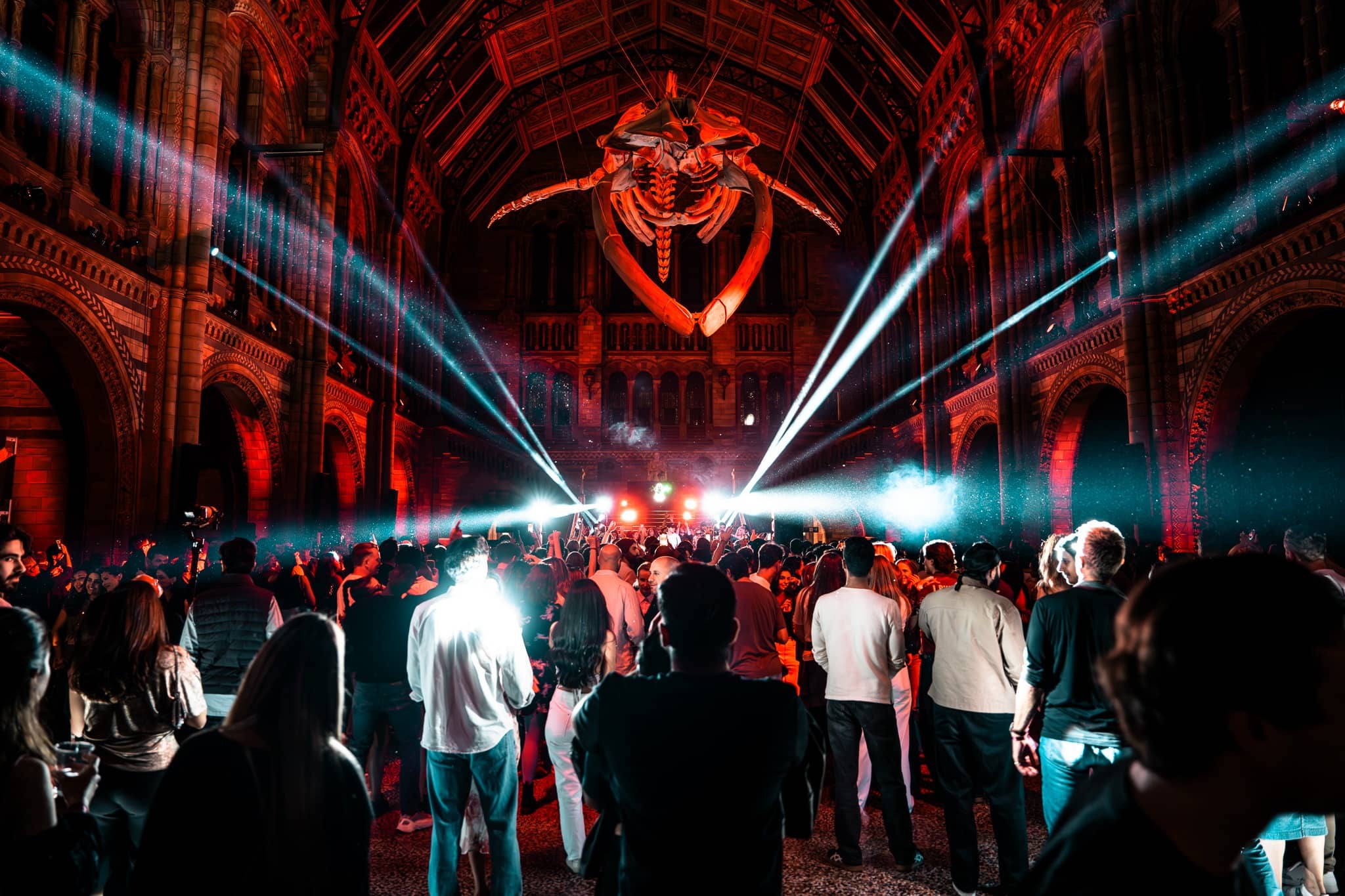 MTRNM Night at the Museum, Marten Lou at the Natural History Museum, Kudos AV event production, photo 1