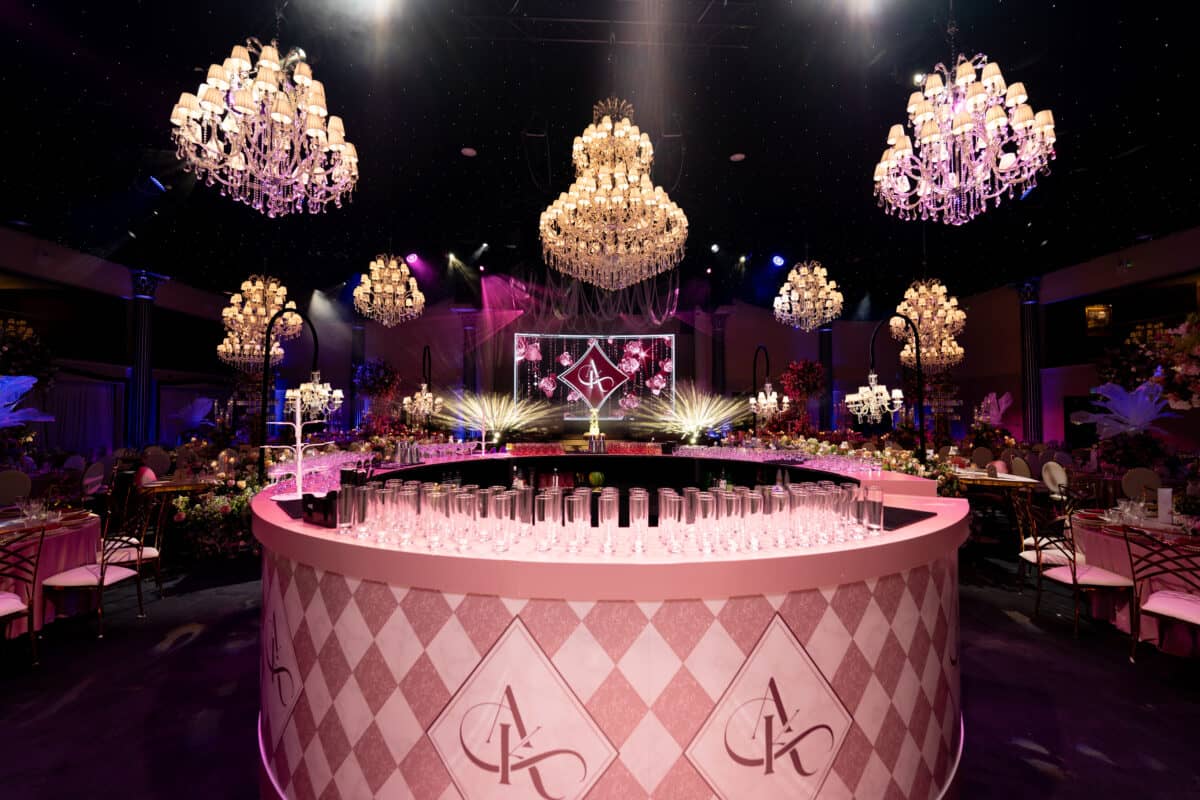 Black Tie Wedding at Dallas Burston, event production by Kudos AV