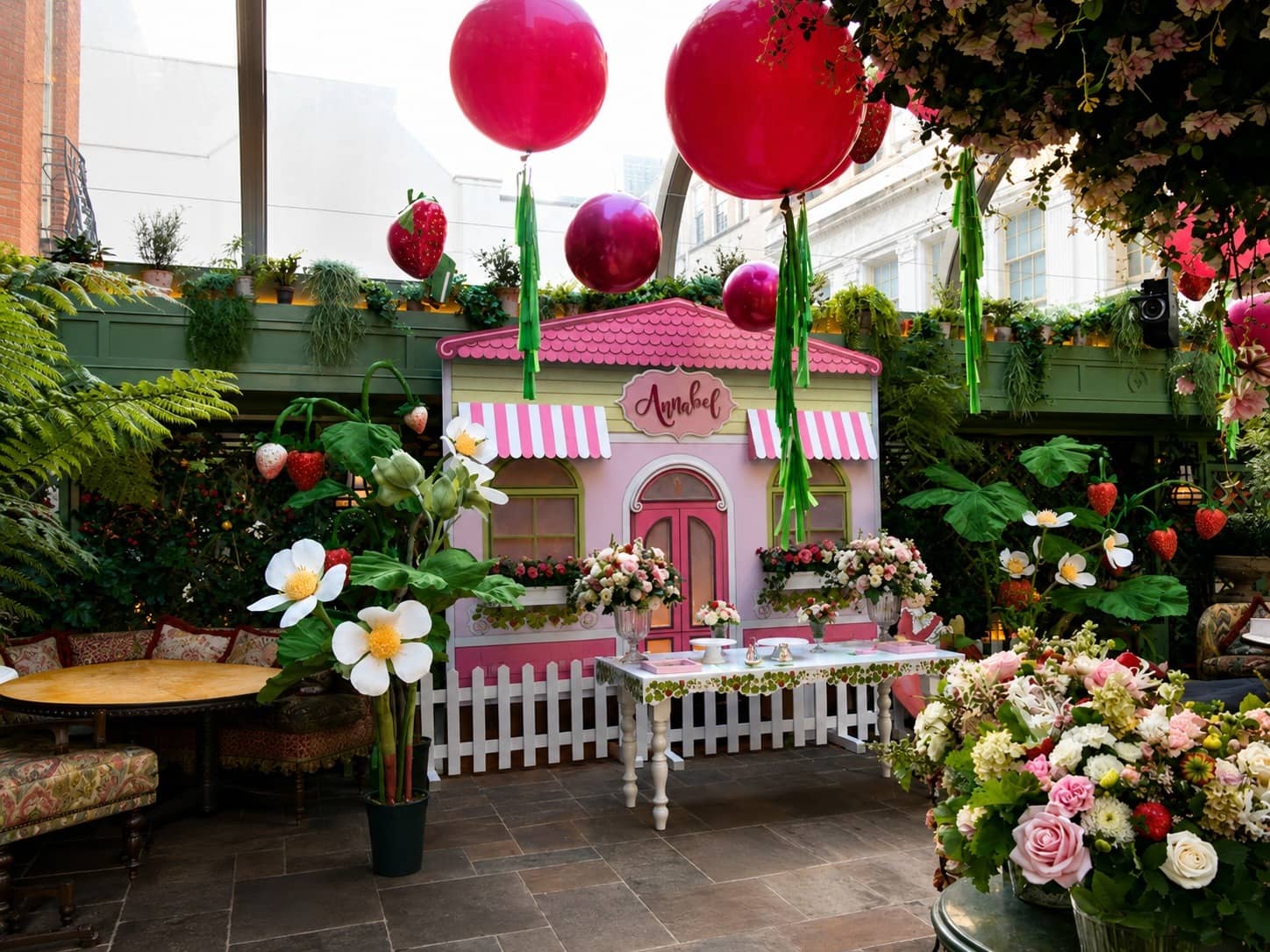 A Strawberry Garden Birthday at Annabel's, Kudos AV event production, photo 4