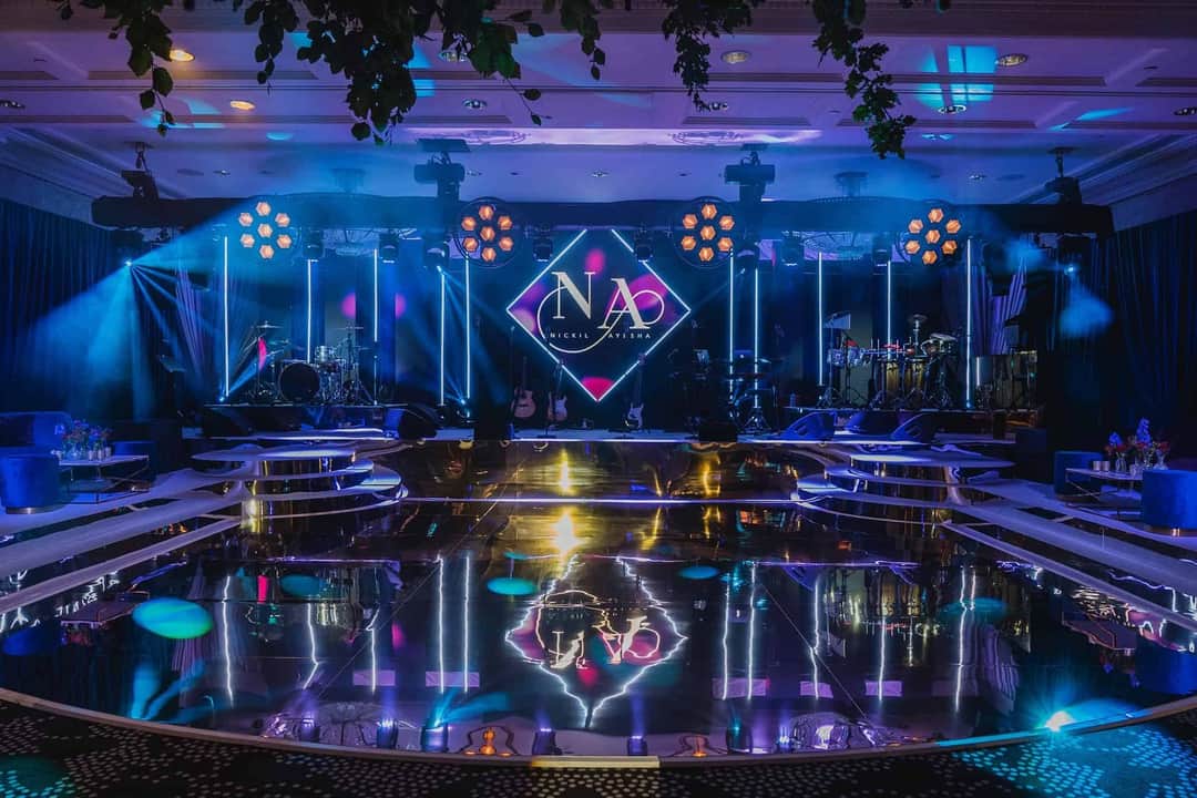 An event production setup at Rosewood London by Kudos AV