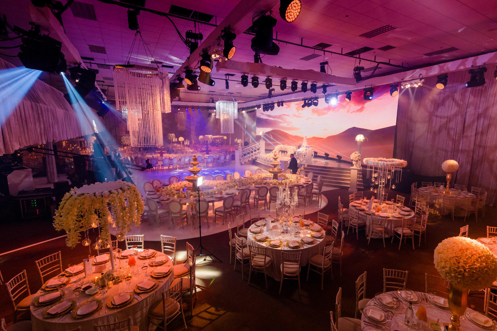 Chateau brand scenic installation — custom set design and build by Kudos AV