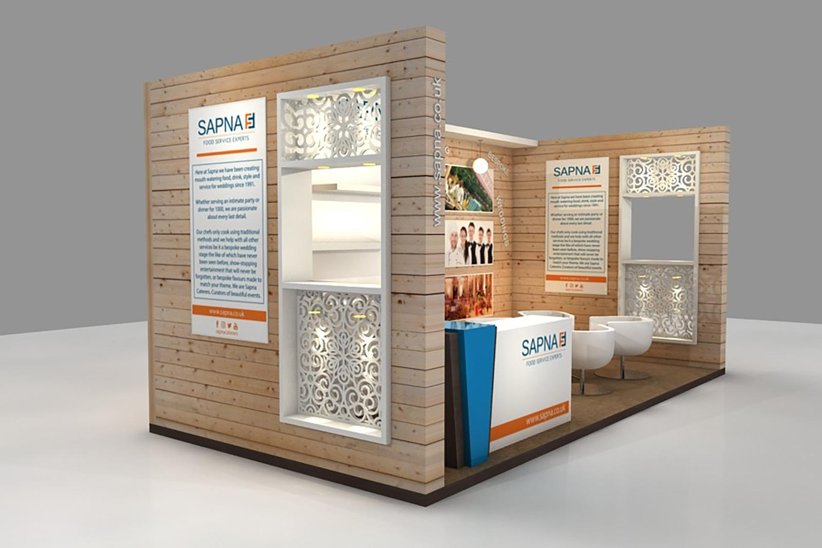 Exhibition 3D render