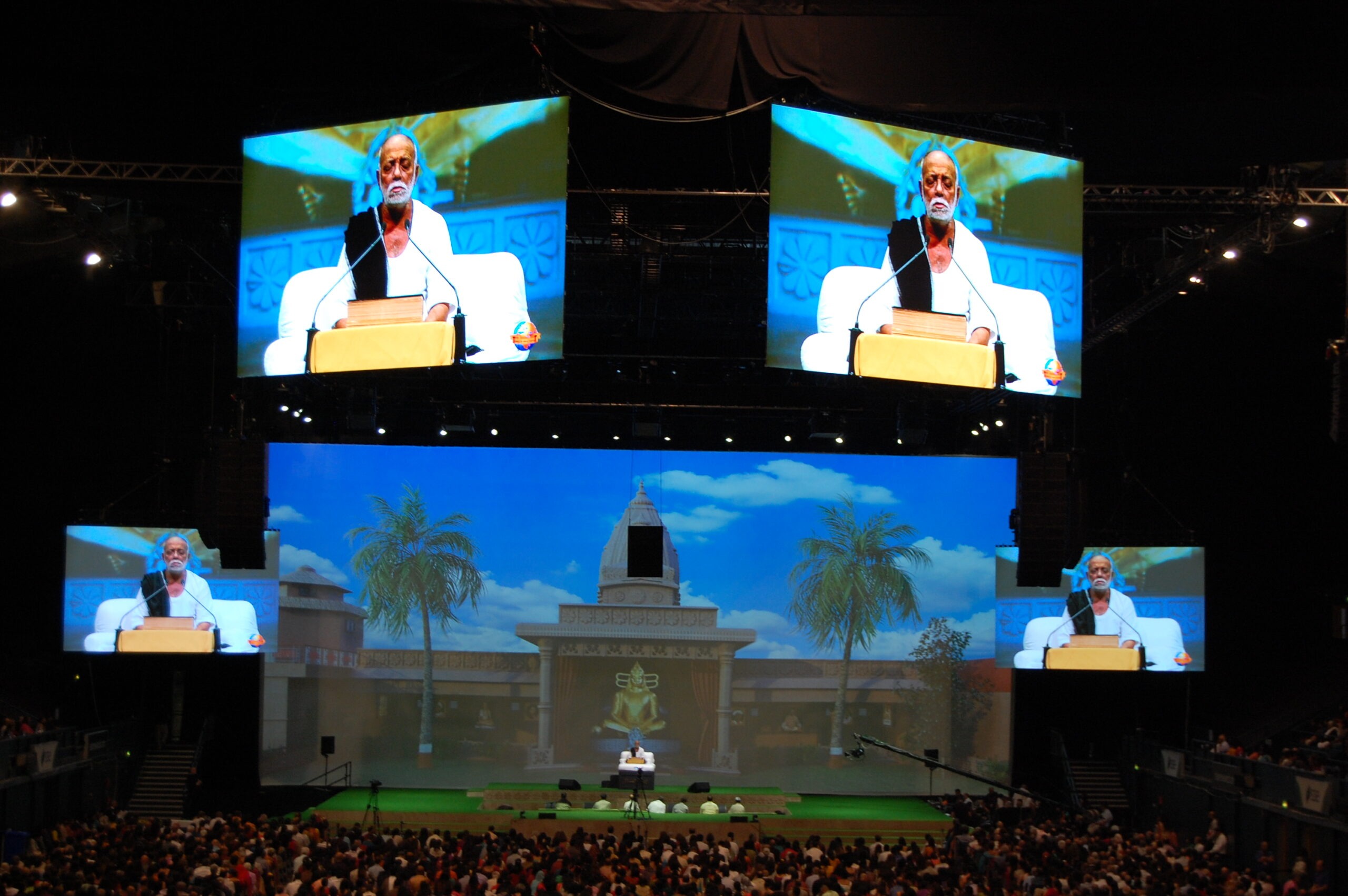 Morari Bapu UK event — AV production by Kudos AV