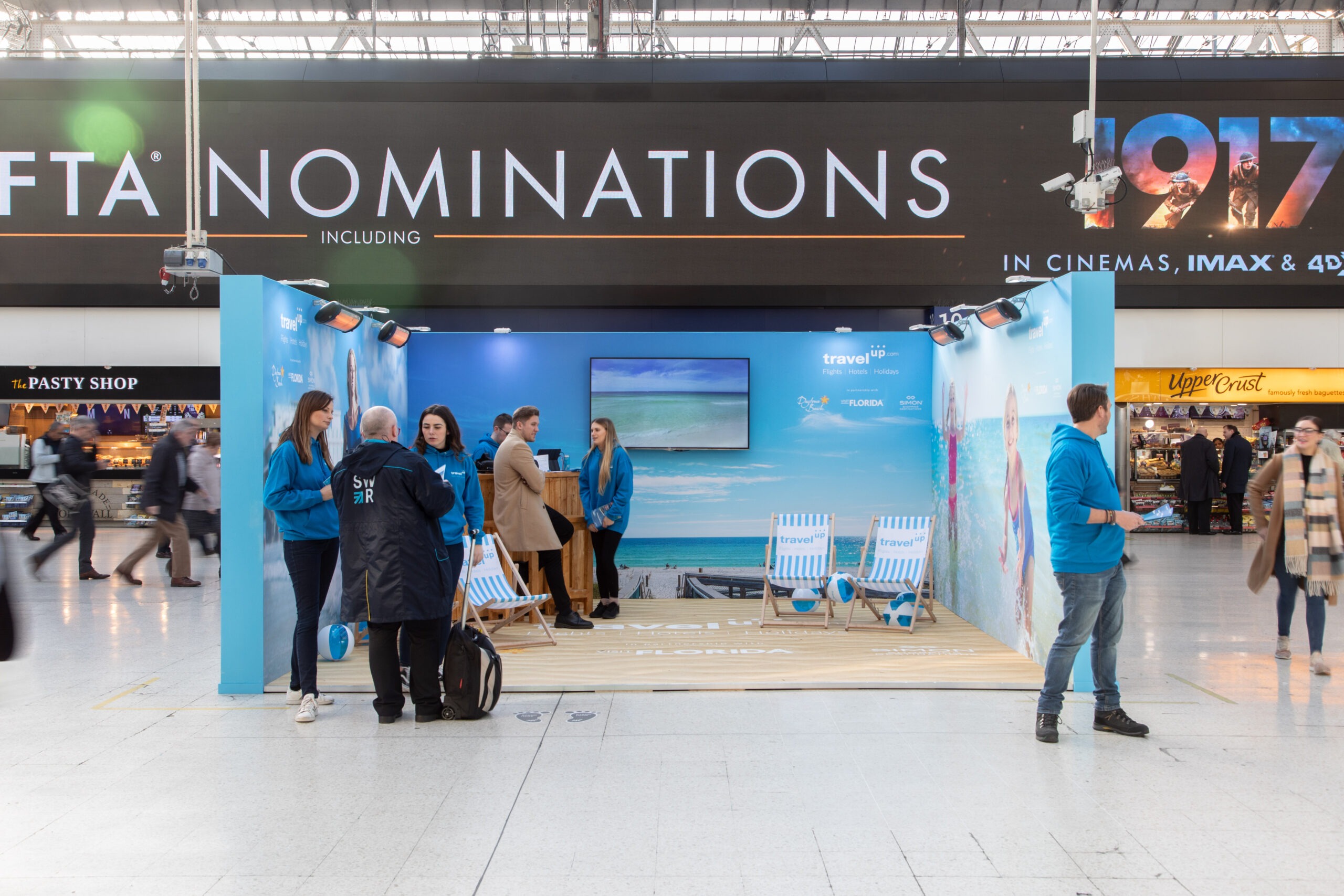 Travel Up Florida beach activation Waterloo station, photo 3