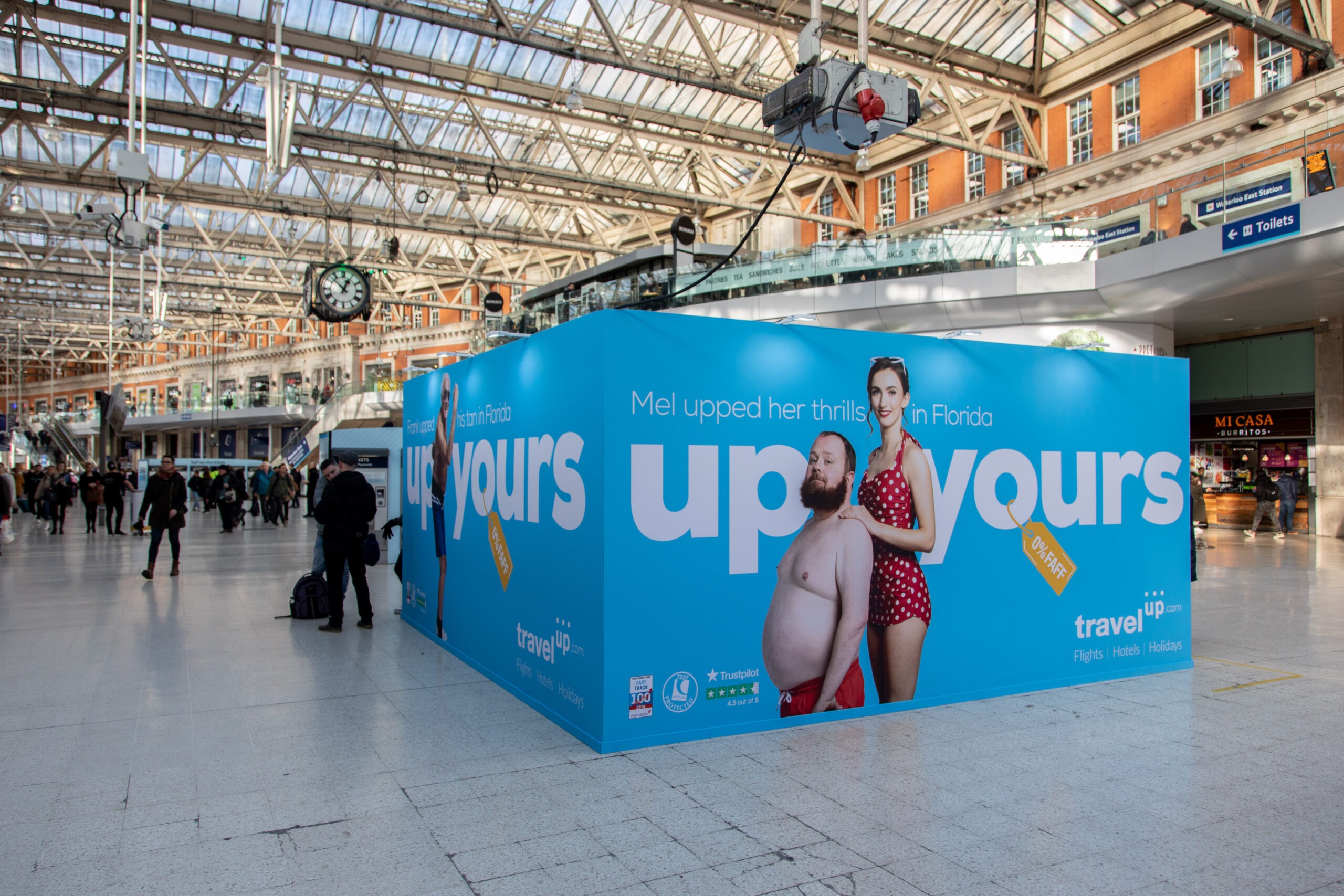 Travel Up Florida beach activation Waterloo station, photo 6