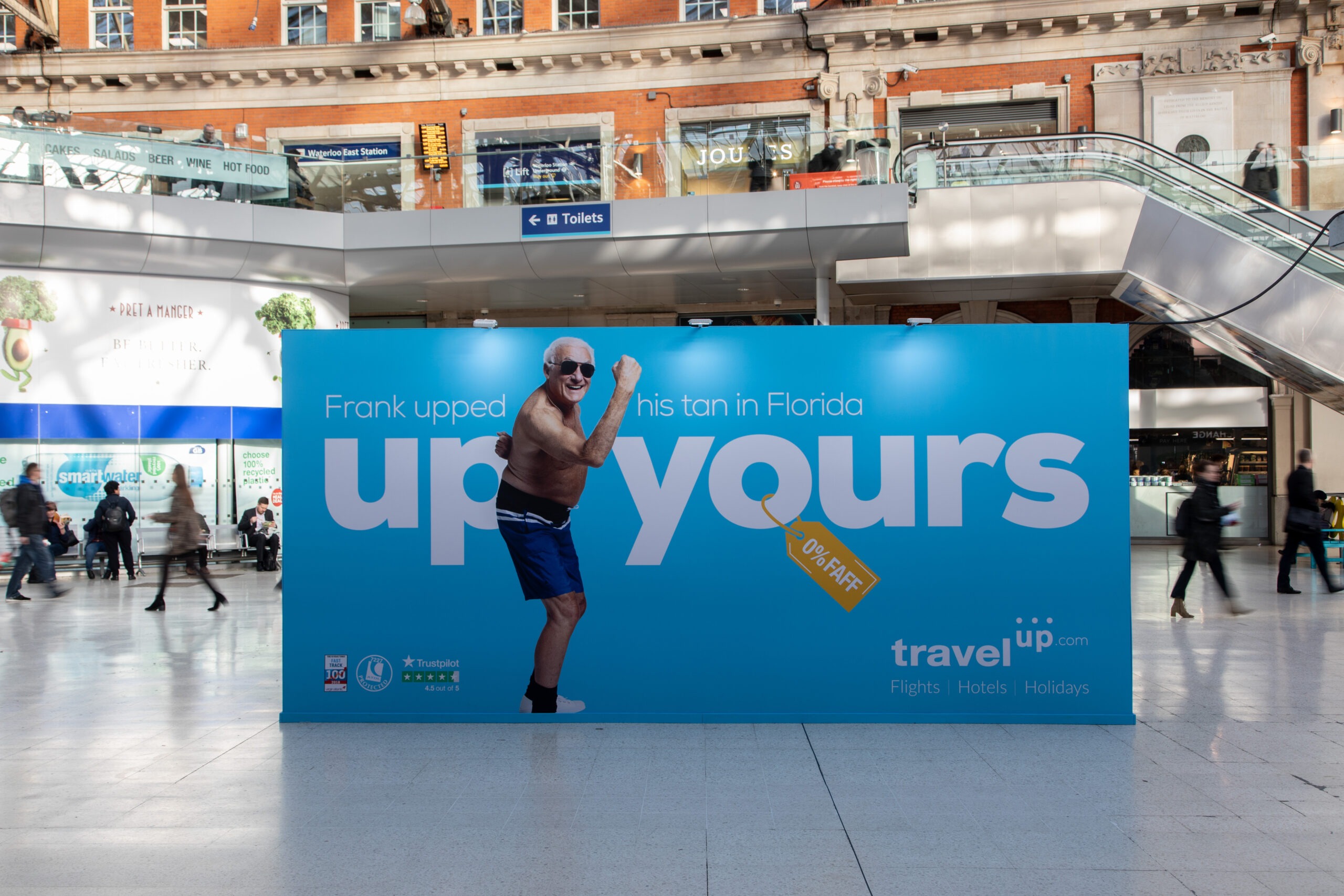 Travel Up Florida beach activation Waterloo station, photo 7