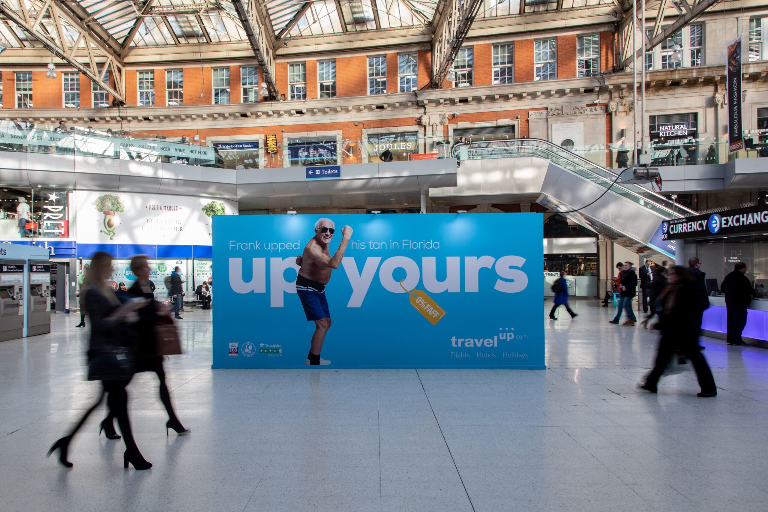 Travel Up Florida beach activation Waterloo station, photo 8