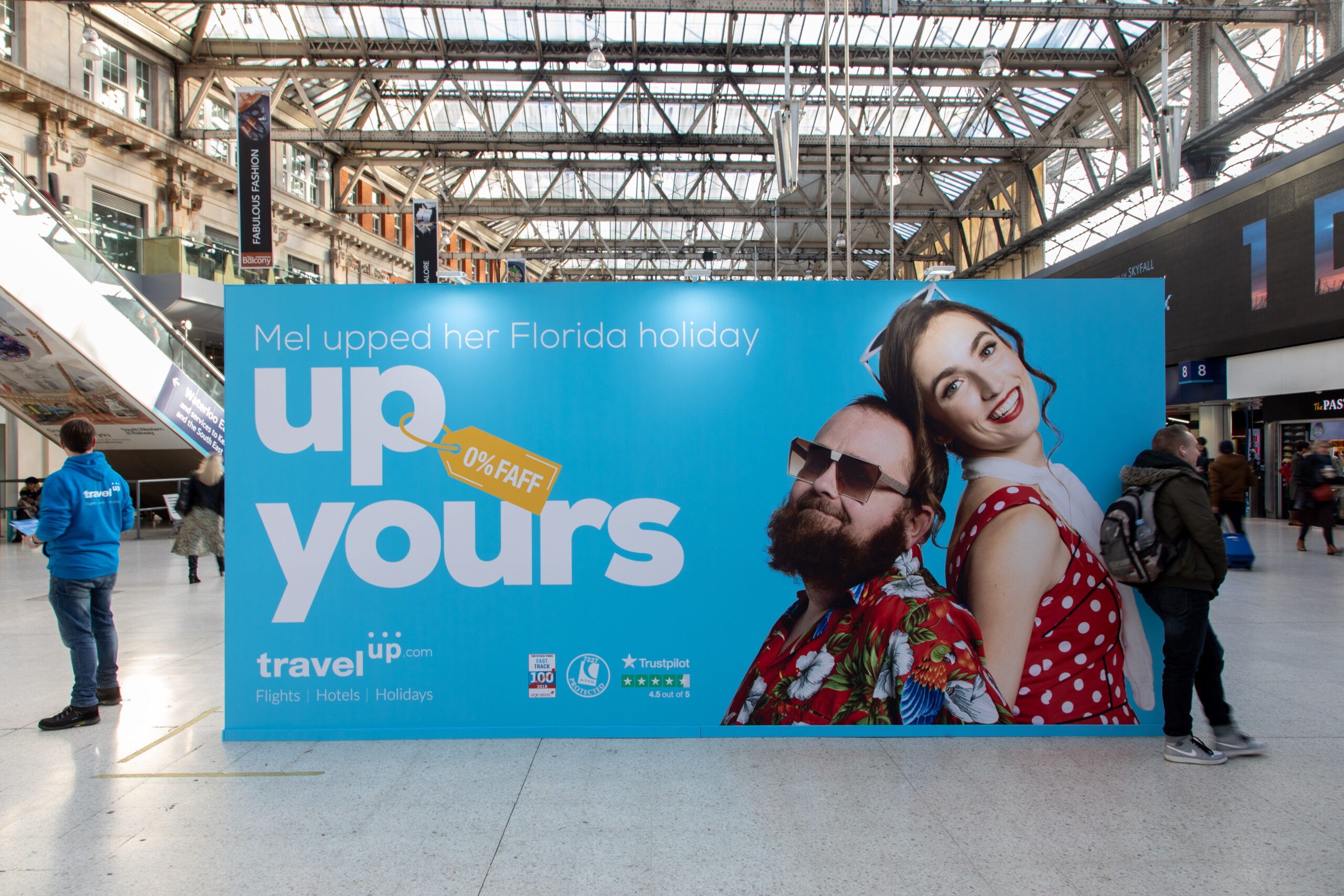 Travel Up Florida beach activation Waterloo station, photo 11