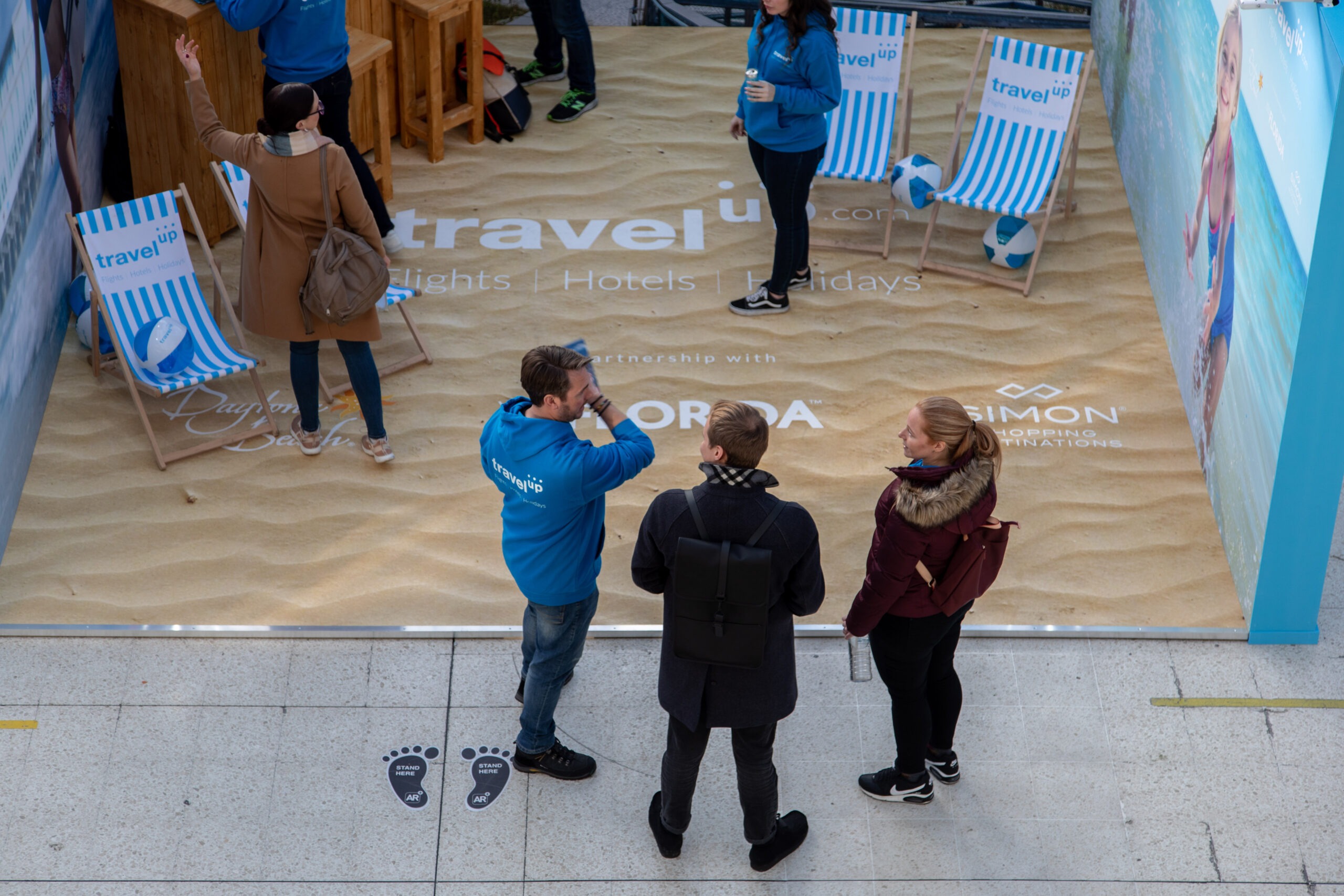 Travel Up Florida beach activation Waterloo station, photo 25