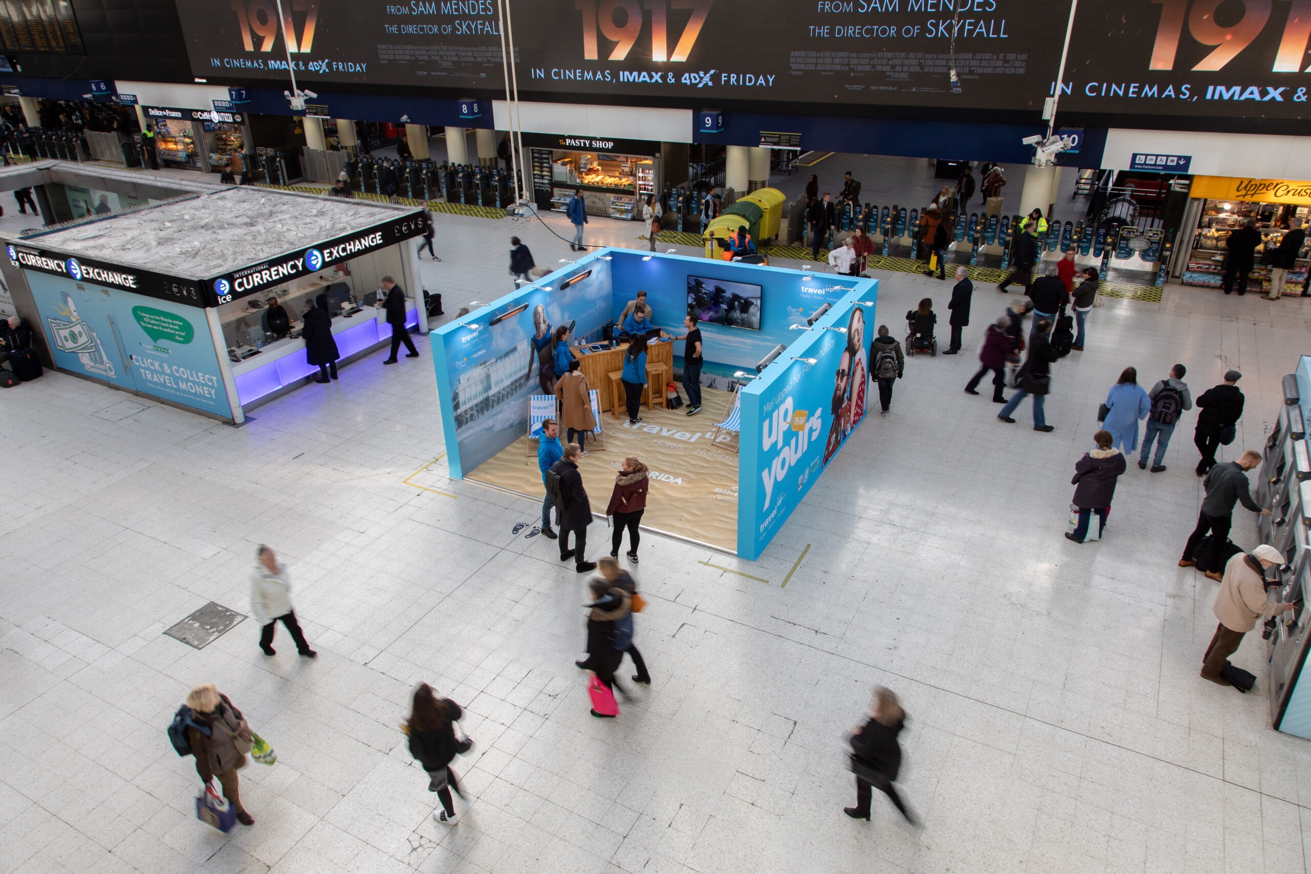 Travel Up Florida beach activation Waterloo station, photo 26