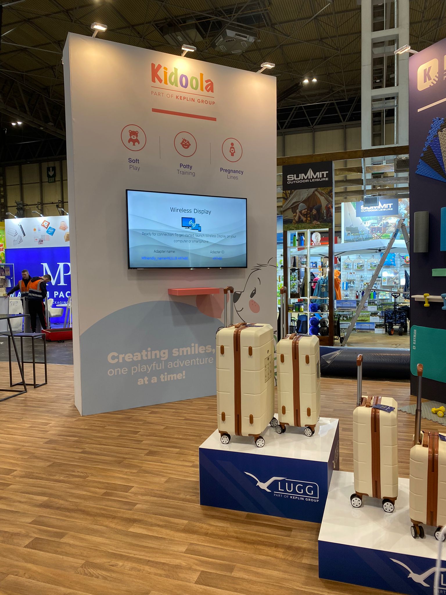 Keplin NEC Spring Fair stand build, Kudos AV