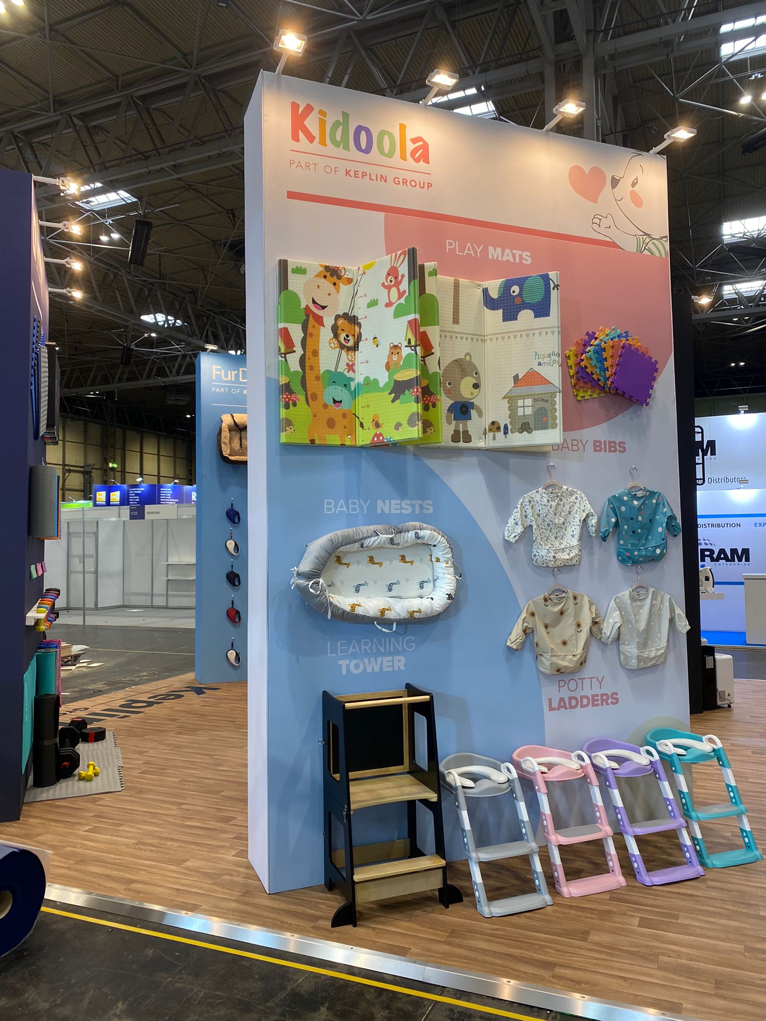 Keplin NEC Spring Fair stand build, Kudos AV