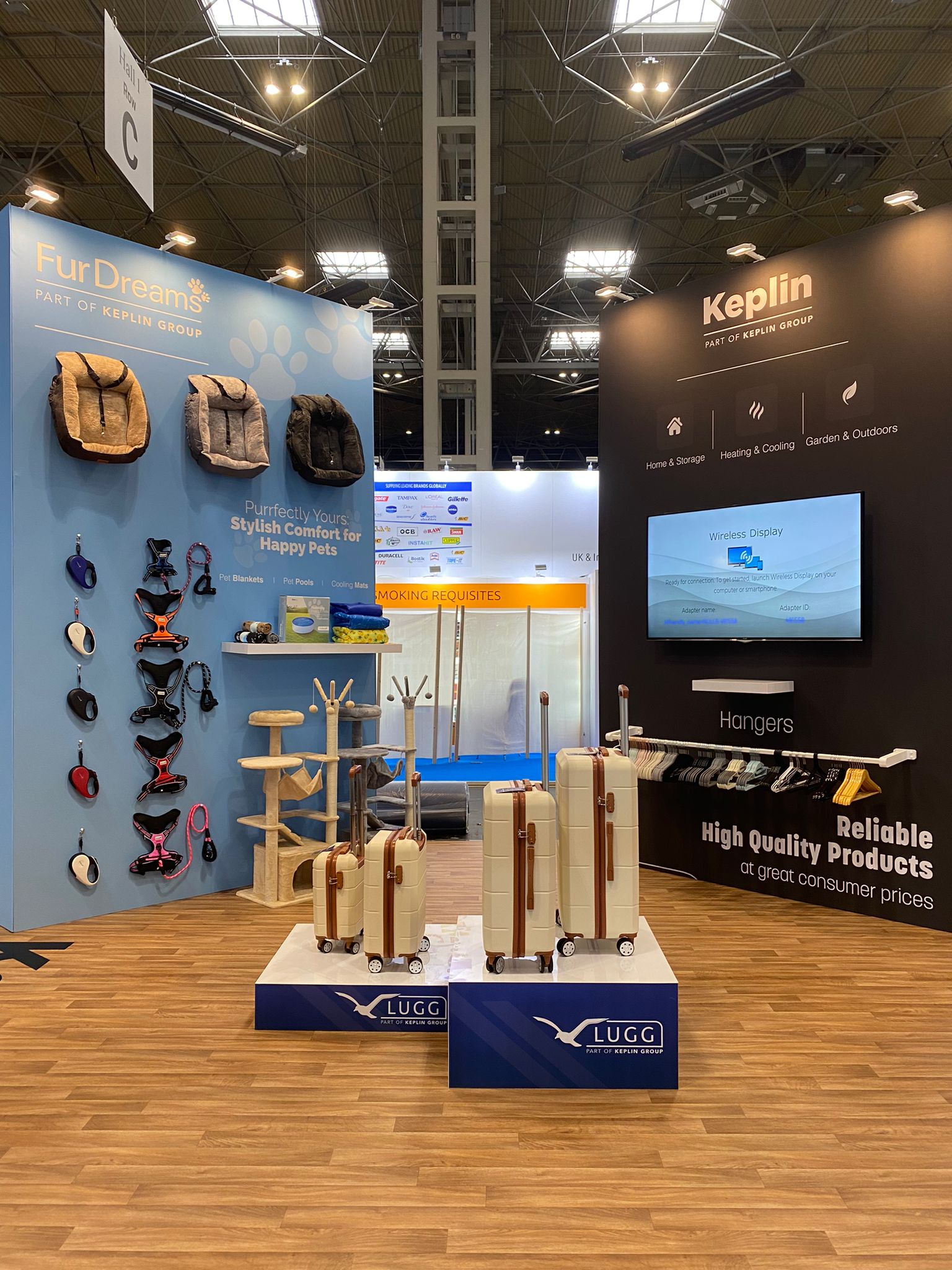 Keplin NEC Spring Fair stand build, Kudos AV