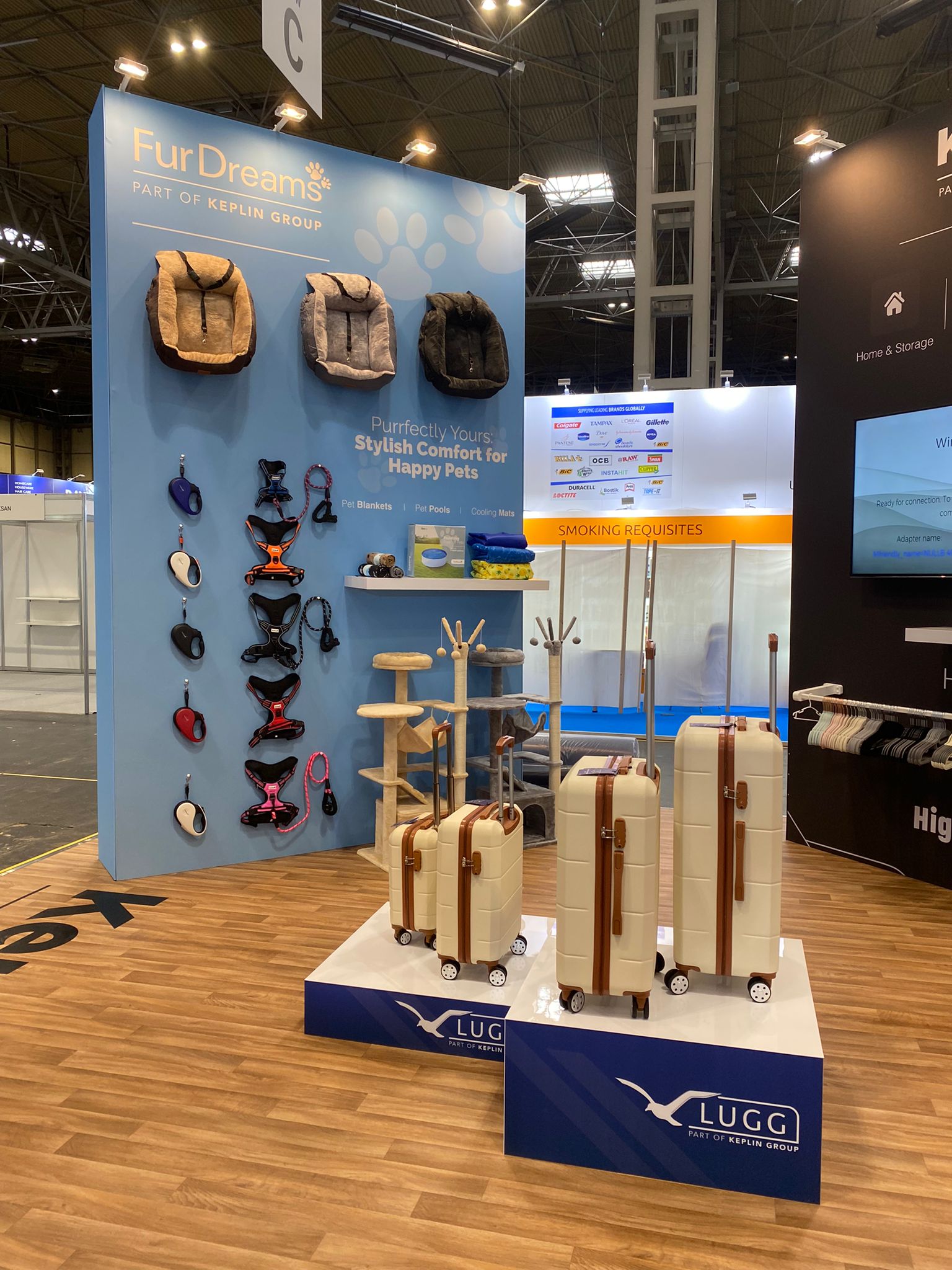 Keplin NEC Spring Fair stand build, Kudos AV